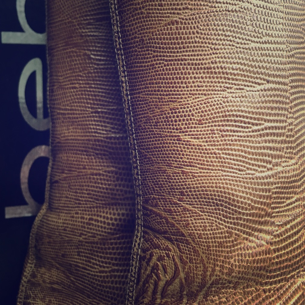 bebe leather natural tejus boots